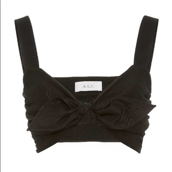 🔴 A.L.C. Barnes Tie-Front Crop Top - Picture 5 of 11